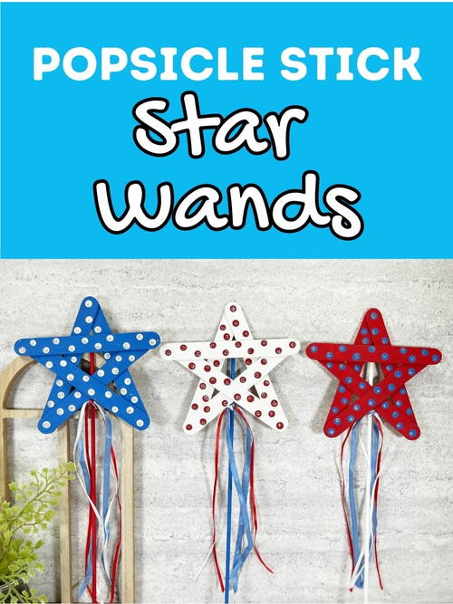 Popsicle Stick Star Wand Craft For Kids Popsicle Stick Star Wand Craft For Kids