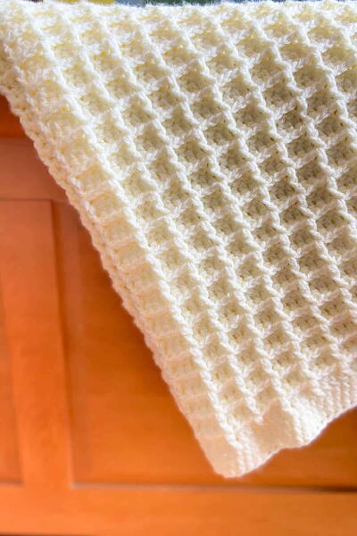 Waffle Stitch Crochet Blanket Waffle Stitch Crochet Blanket