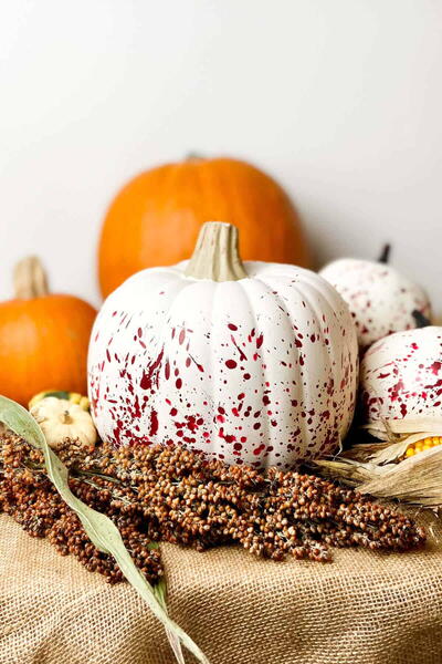 Halloween Splatter Pumpkins Halloween Splatter Pumpkins