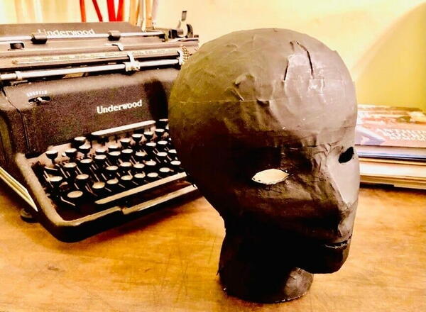 Paper Mache Face Mask Decor For Halloween Paper Mache Face Mask Decor For Halloween