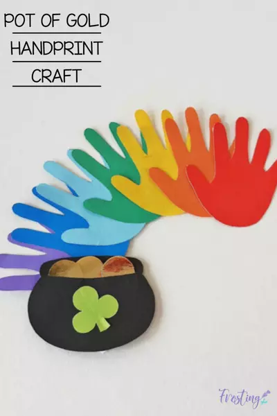 Pot Of Gold Handprint Craft Pot Of Gold Handprint Craft
