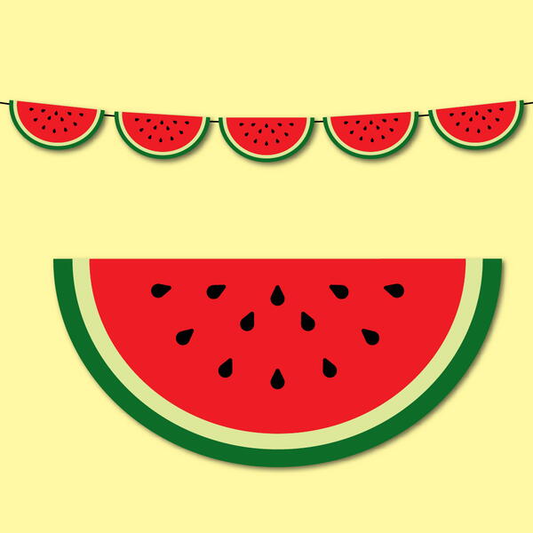 Watermelon Garland Watermelon Garland