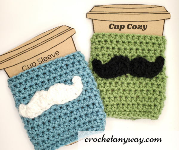 Mustache Coffee Cup Cozy Mustache Coffee Cup Cozy