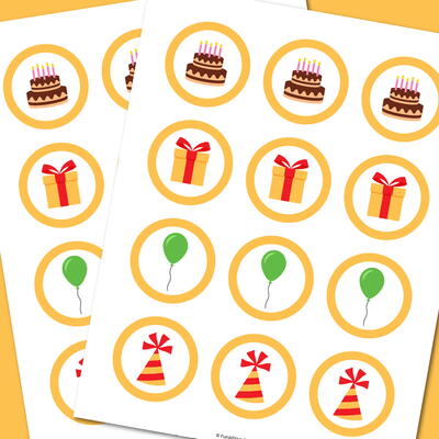 Birthday Cupcake Toppers