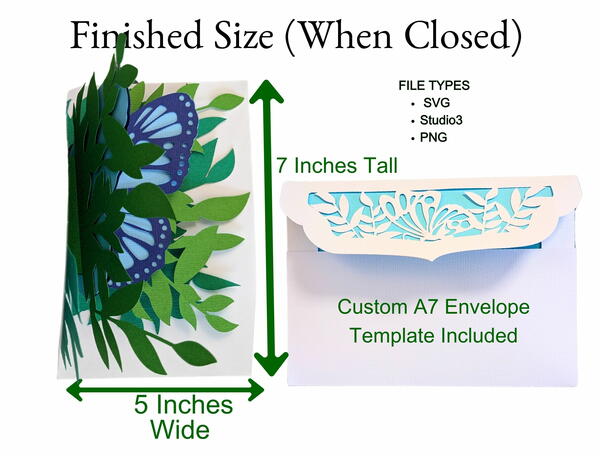 Butterfly Pop-up Card 3d Svg For Cricut Butterfly Pop-up Card 3d Svg For Cricut