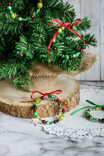 Easy Bead Wreath Ornament Easy Bead Wreath Ornament