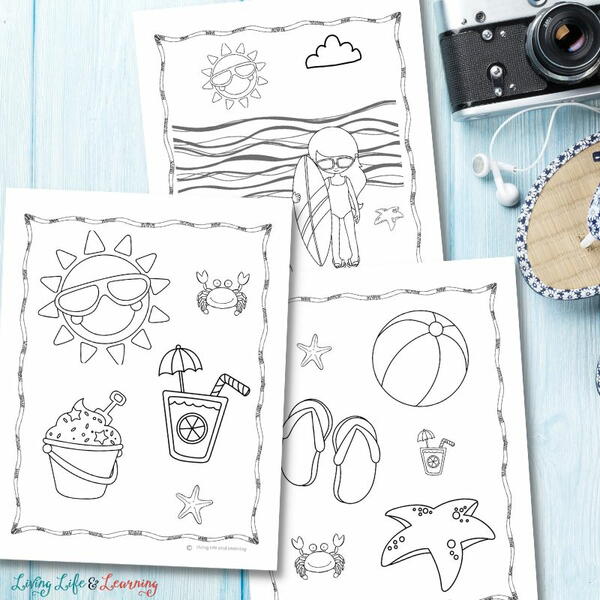 Summer Printable Coloring Pages Summer Printable Coloring Pages