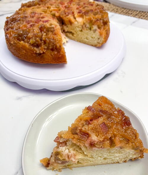 Rhubarb Upside Down Cake Rhubarb Upside Down Cake
