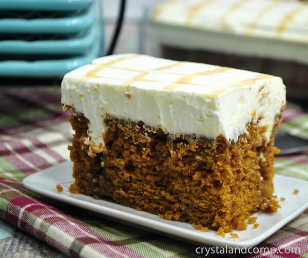 Pumpkin Caramel Poke Cake Pumpkin Caramel Poke Cake