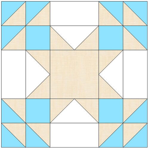 Summer Winds Variation Nine Patch Quilt Block Summer Winds Variation Nine Patch Quilt Block