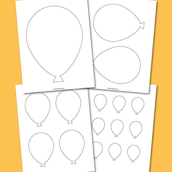 Balloon Template Balloon Template