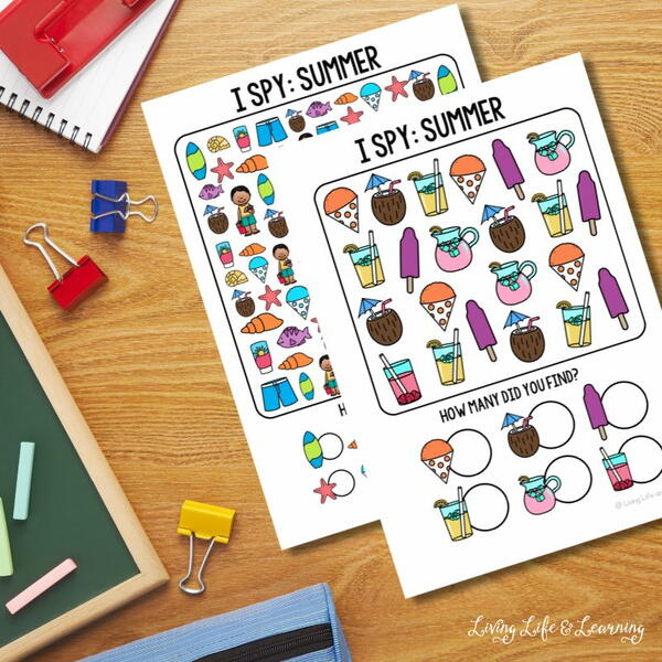 Summer I Spy Printables Summer I Spy Printables