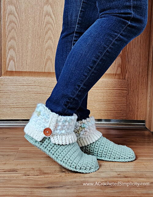 Hibernation Crochet Slipper Boots Hibernation Crochet Slipper Boots
