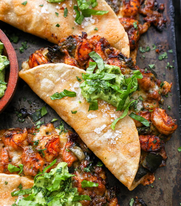 Crispy Shrimp Poblano Tacos Crispy Shrimp Poblano Tacos