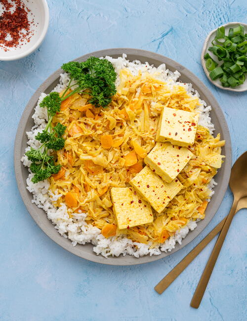Tofu Cabbage Curry Tofu Cabbage Curry