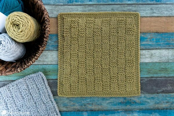 Tunisian Basketweave Square Tunisian Basketweave Square