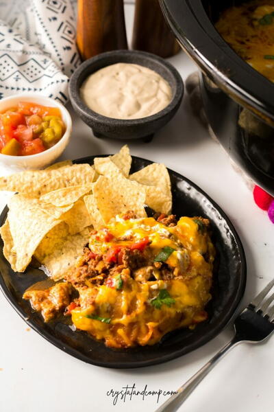 Slow Cooker Taco Casserole Slow Cooker Taco Casserole