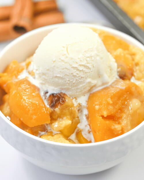 Peach Cobbler With Cake Mix Peach Cobbler With Cake Mix
