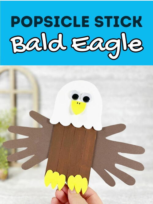 Popsicle Stick Bald Eagle Craft Popsicle Stick Bald Eagle Craft