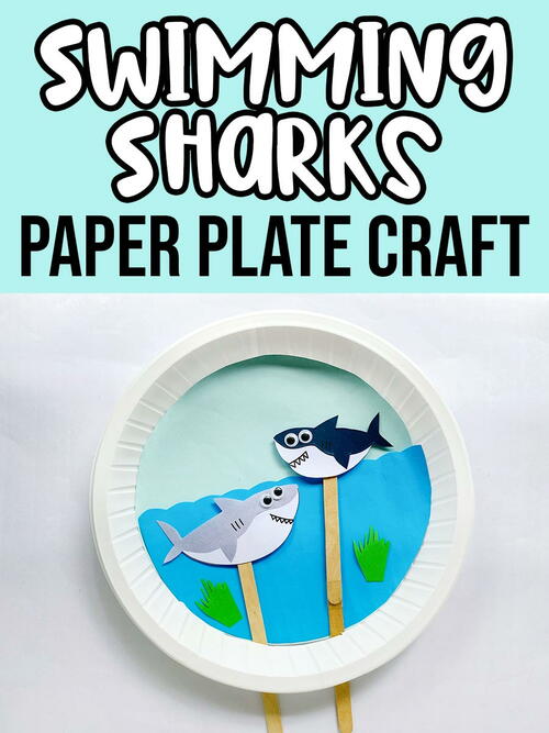 Moving Shark Paper Plate Craft Moving Shark Paper Plate Craft