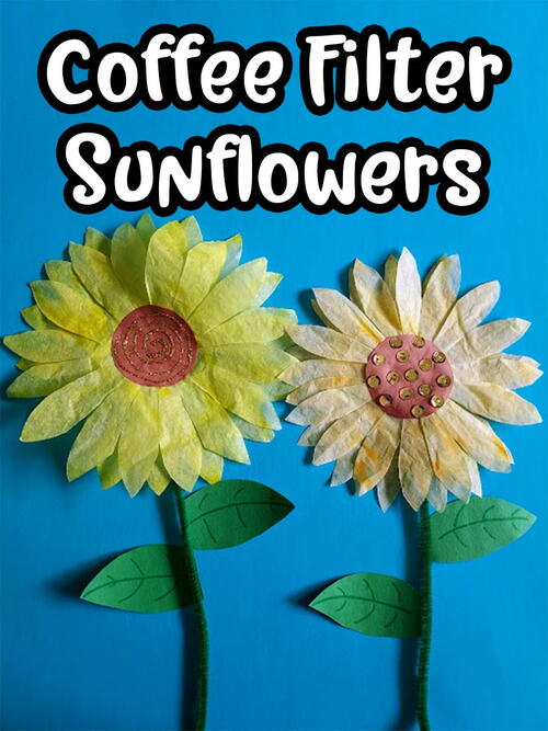 Coffee Filter Sunflower Craft Coffee Filter Sunflower Craft