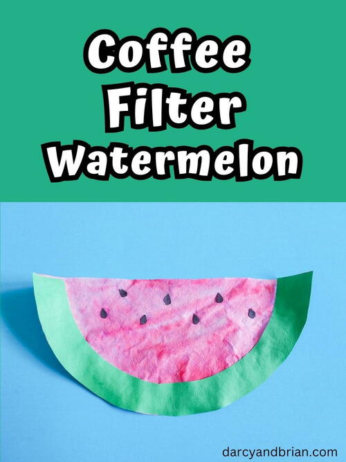 Coffee Filter Watermelon Craft Coffee Filter Watermelon Craft