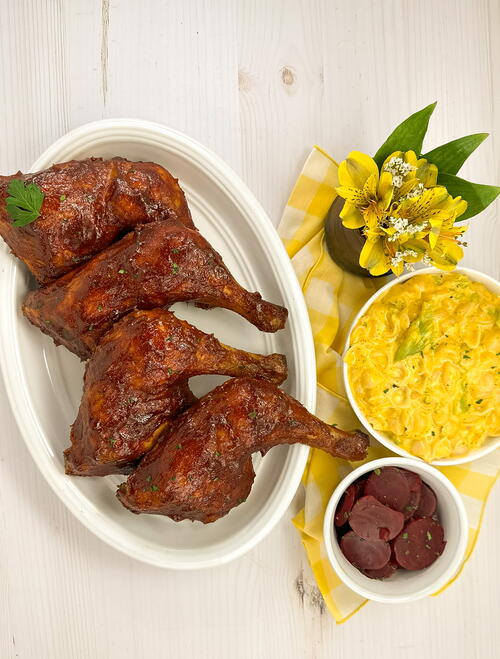 Oven-smoked Chicken Leg Quarters Oven-smoked Chicken Leg Quarters