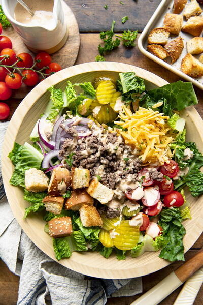 Big Mac Salad With Special Sauce Dressing Big Mac Salad With Special Sauce Dressing