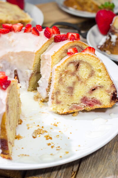 Strawberry Swirl Pound Cake Strawberry Swirl Pound Cake