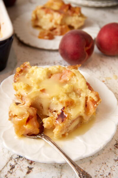 Peach Bread Pudding