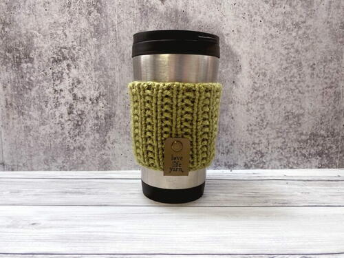 Beginner Knit Mug Cozy Beginner Knit Mug Cozy
