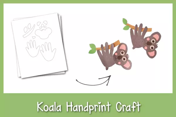 Fun Handprint Koala Craft Fun Handprint Koala Craft