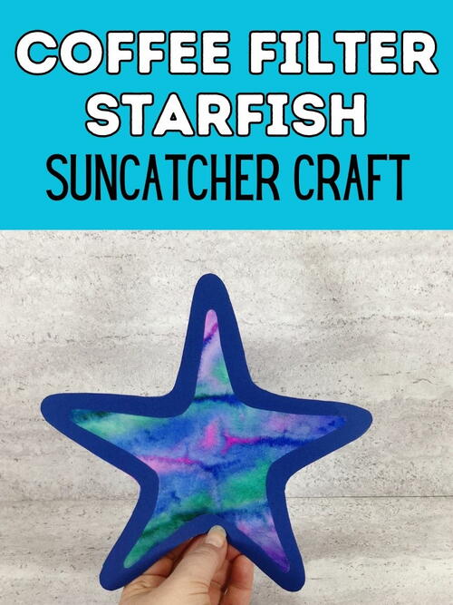 Coffee Filter Starfish Suncatcher Craft Coffee Filter Starfish Suncatcher Craft