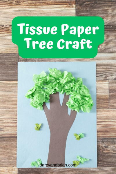 Tissue Paper Tree Craft Tissue Paper Tree Craft