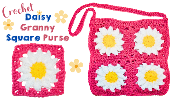 Crochet A Daisy Granny Square Bag Crochet A Daisy Granny Square Bag