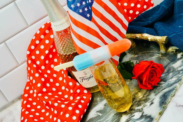 Champagne Bomb Pop Cocktail Champagne Bomb Pop Cocktail