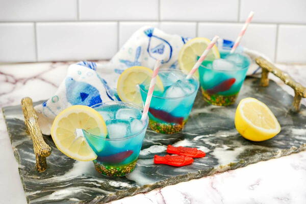 Fun Fishbowl Mocktail For Summer Celebrations Fun Fishbowl Mocktail For Summer Celebrations