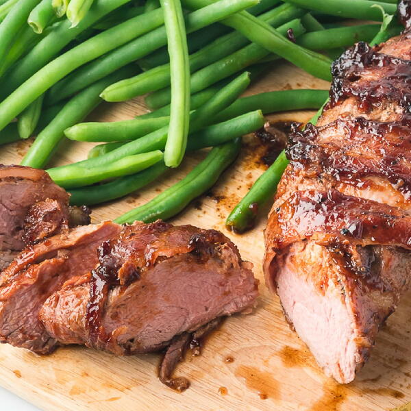 Grilled Bacon Wrapped Pork Tenderloin Grilled Bacon Wrapped Pork Tenderloin