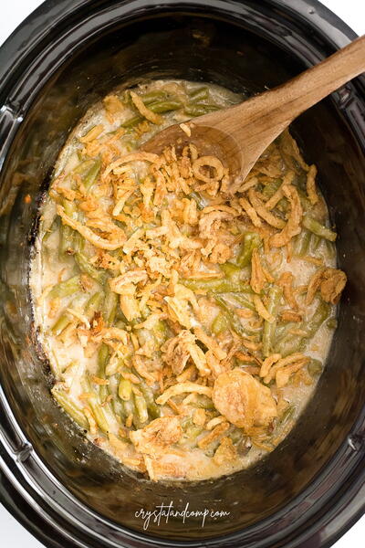 Slow Cooker Green Bean Casserole Slow Cooker Green Bean Casserole