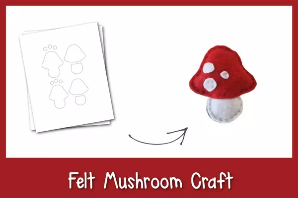 Cute And Creative Felt Mushroom Craft Cute And Creative Felt Mushroom Craft
