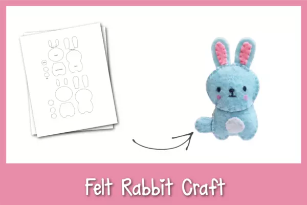 Adorable Felt Rabbit Craft Adorable Felt Rabbit Craft