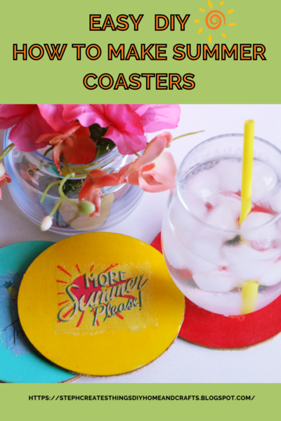 Easy Breezy Diy How To Make Summer Coasters Easy Breezy Diy: How To Make Summer Coasters