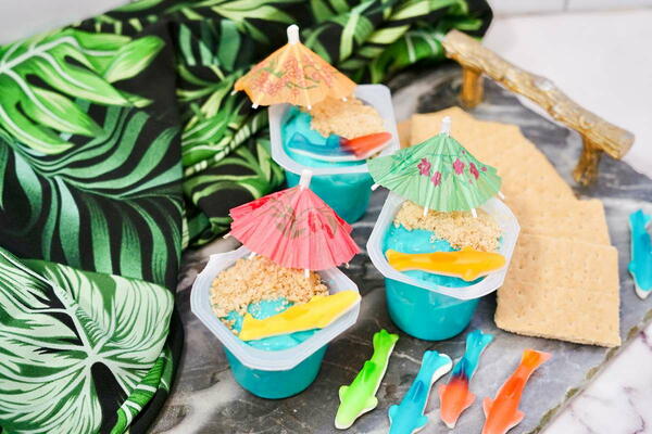 Superb Shark Pudding Cups Superb Shark Pudding Cups