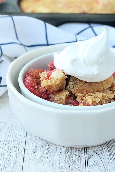 Rhubarb Dump Cake Rhubarb Dump Cake
