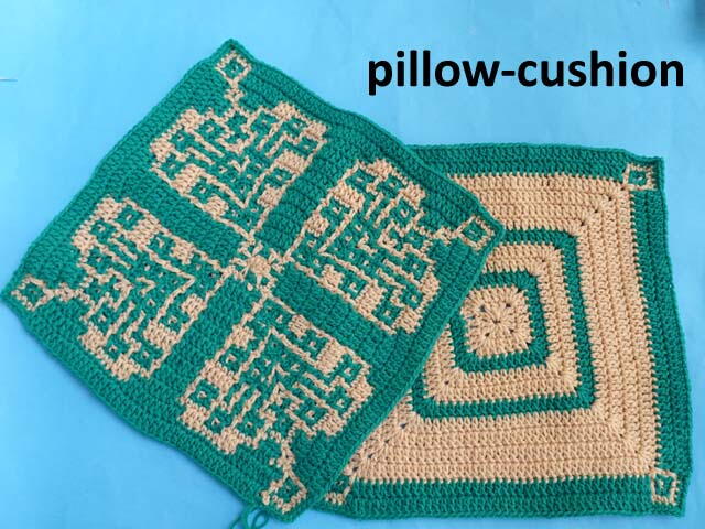 Cushion-pillow Cover Beautiful Mosaic Pattern Cushion-pillow Cover Beautiful Mosaic Pattern