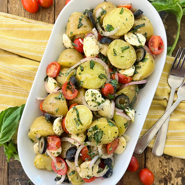 Mediterranean Potato Salad Heart-healthy Packed With Goodness Mediterranean Potato Salad | Heart-healthy & Packed With Goodness