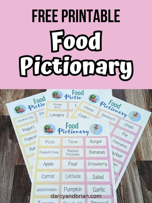 Printable Feelings Pictionary Game Printable Feelings Pictionary Game