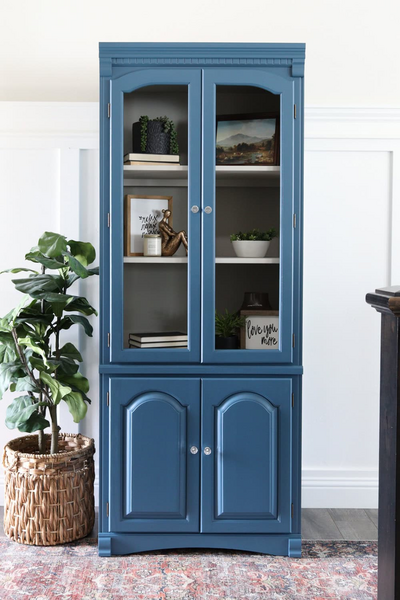 Blue Hutch Makeover Blue Hutch Makeover