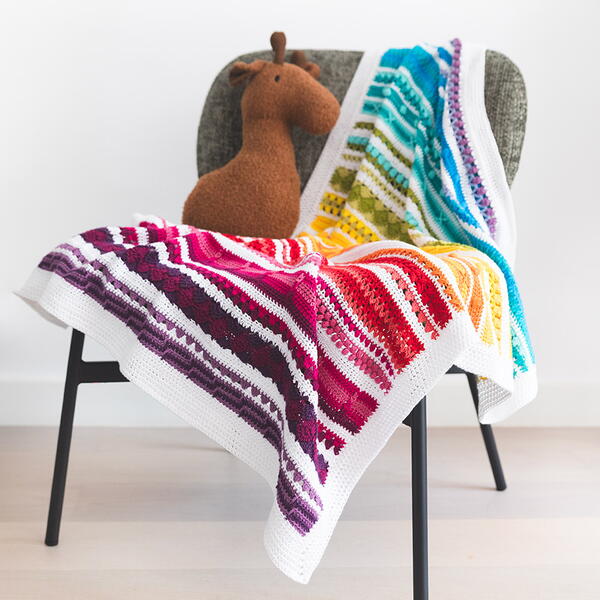 Baby Rainbow Sampler Blanket 2 Baby Rainbow Sampler Blanket 2