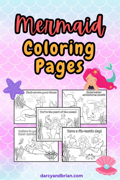 Mermaid Coloring Pages